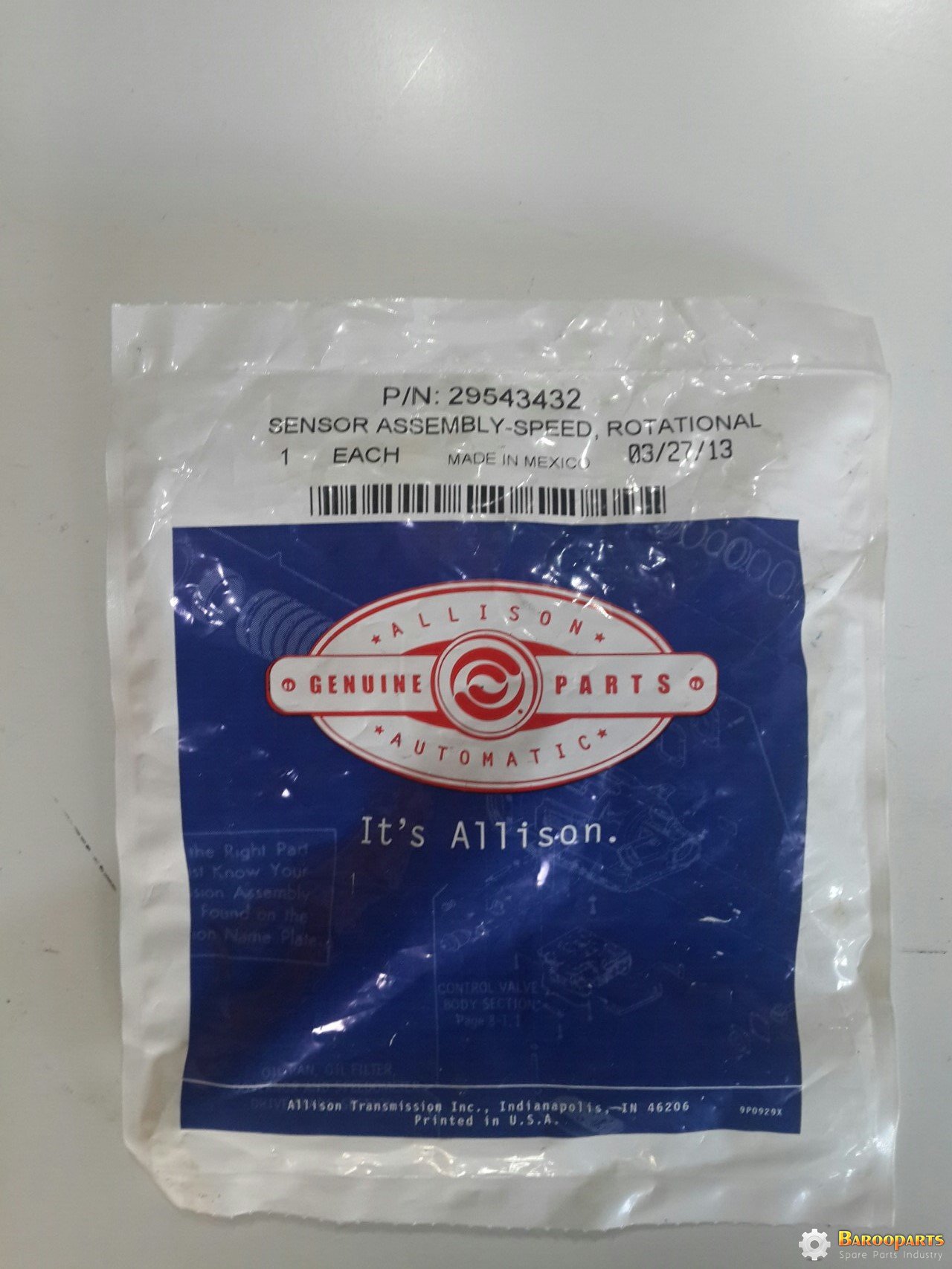 سنسور شتاب سنج,29543432 گیربکس آلیسون, ALLISON, MD3000, HD4060, 4500, 4800, 4700