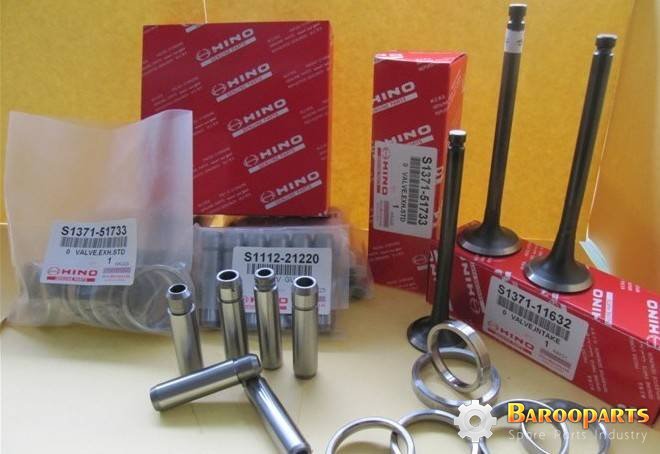 سوپاپ دود Valve EX, HINO, HINO J05E, HINO J08E, NEW HOLLAND E 215, بیل مکانیکی نیوهلند  E 385