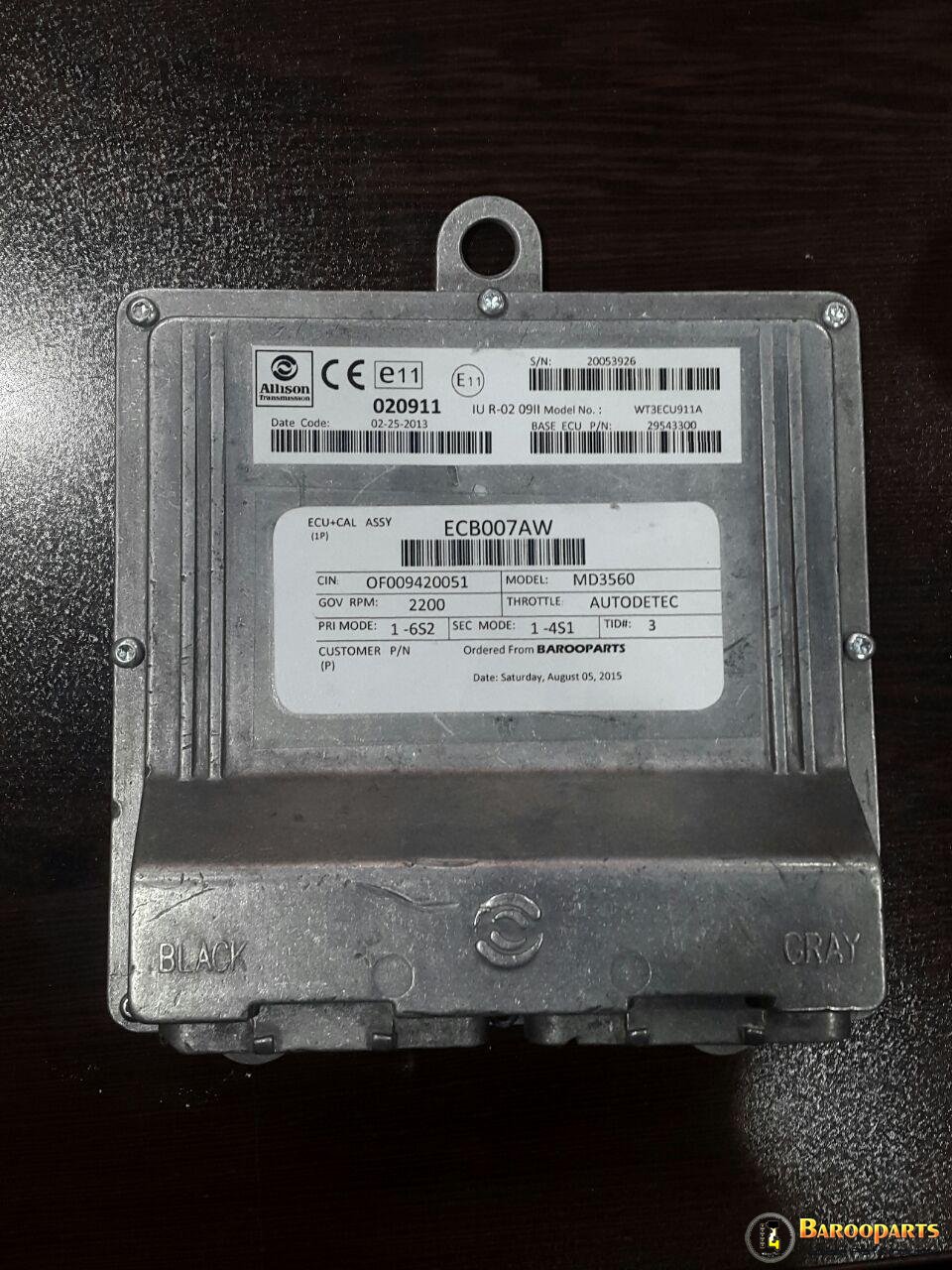 TCM گیربکس آلیسون, WTEC 3 TCM , ALLISON TCM, ALLISON WTEC 3 TCM, 29543300 , 020911