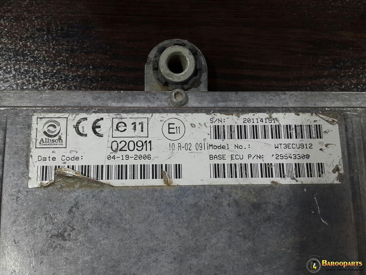 TCM گیربکس آلیسون, ;aکشنده تیبرگ یدکی آلیسون  WTEC 3 TCM , ALLISON TCM, ALLISON WTEC 3 TCM, 29543300 , 020911