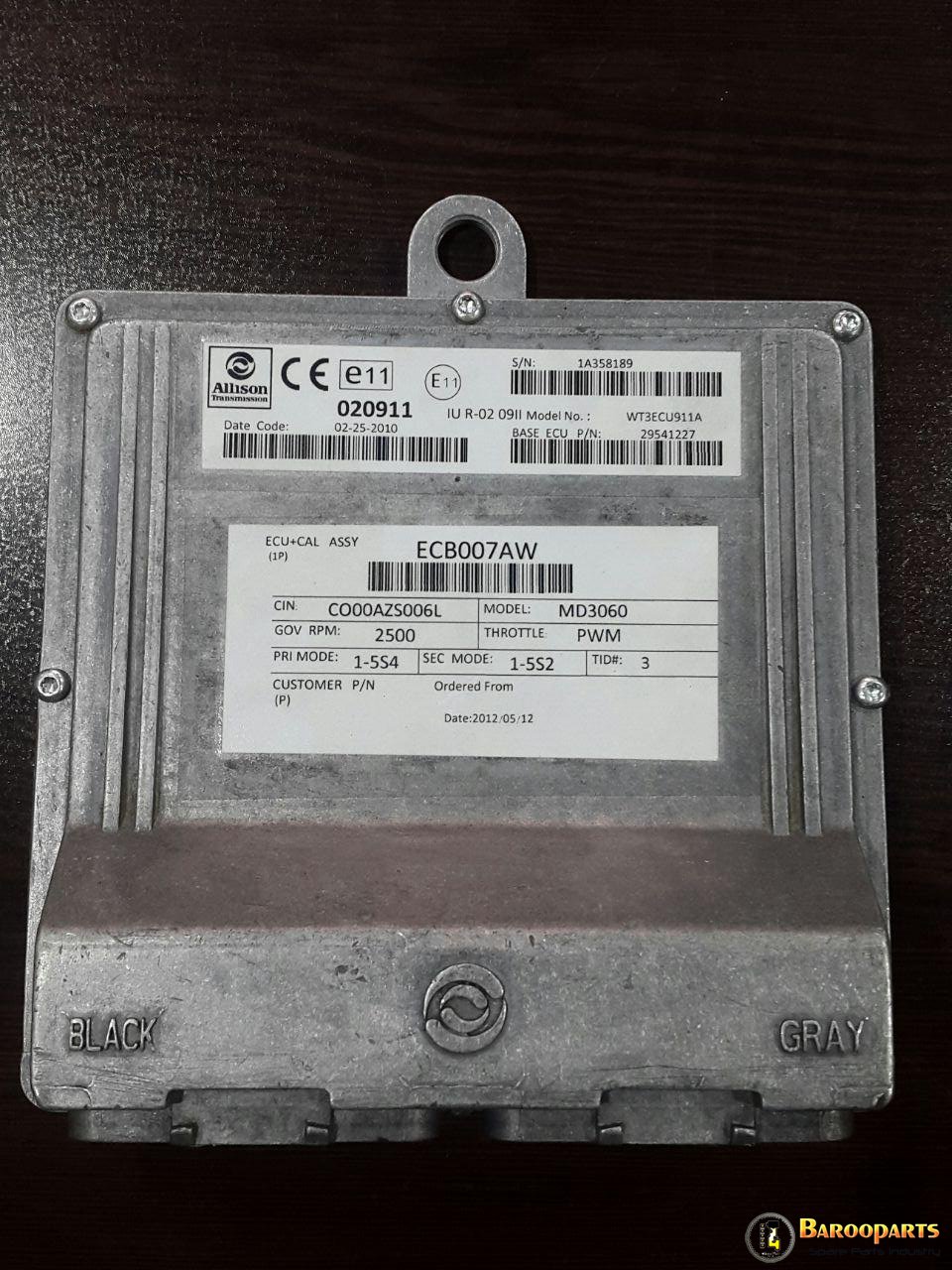 TCM گیربکس آلیسون, WTEC 3 TCM , ALLISON TCM, ALLISON WTEC 3 TCM, 29541227, 020911