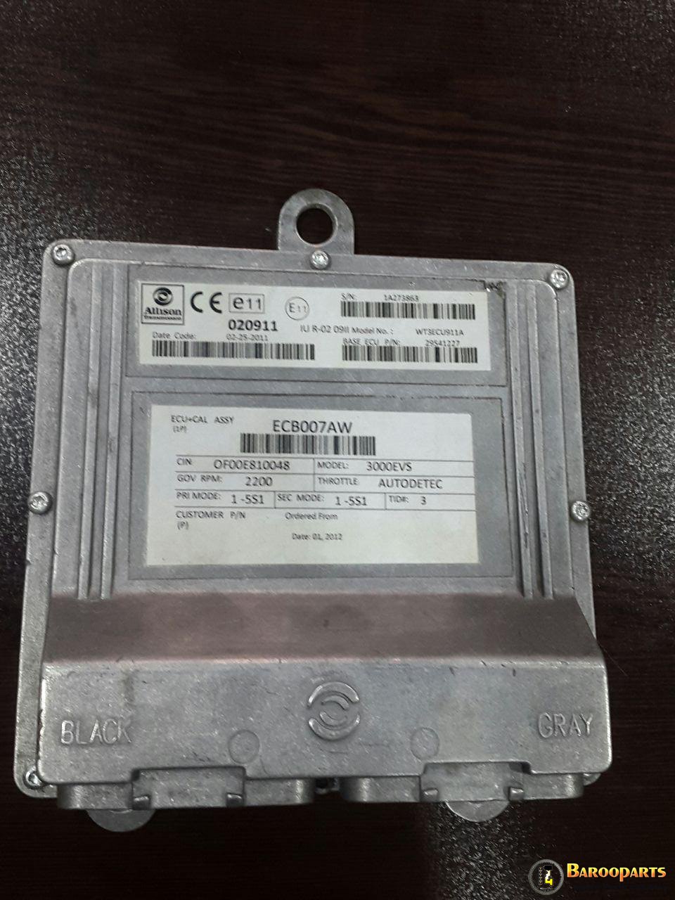 TCM گیربکس آلیسون, WTEC 3 TCM , ALLISON TCM, ALLISON WTEC 3 TCM, 29541227 , 020911