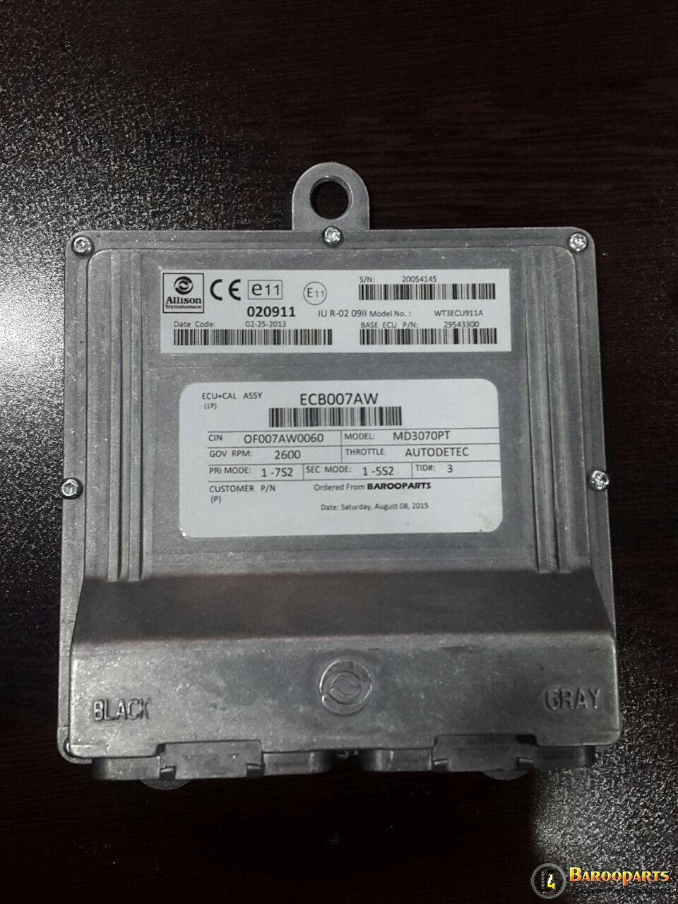 TCM گیربکس آلیسون, WTEC 3 TCM , ALLISON TCM, ALLISON WTEC 3 TCM, 29543300 , 020911