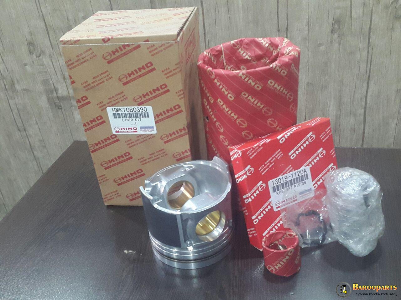 Hino LINER KIT , ست کامل بوش و شاتون هینو بیل مکانیکی نیوهلند 215.265.385.485